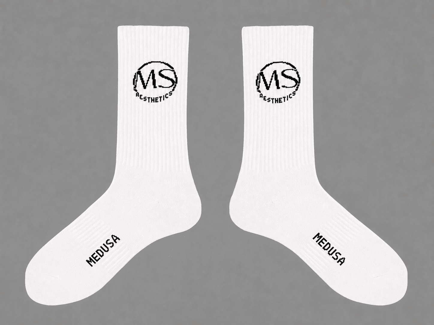 Custom private label logo socks developed from brand artwork
